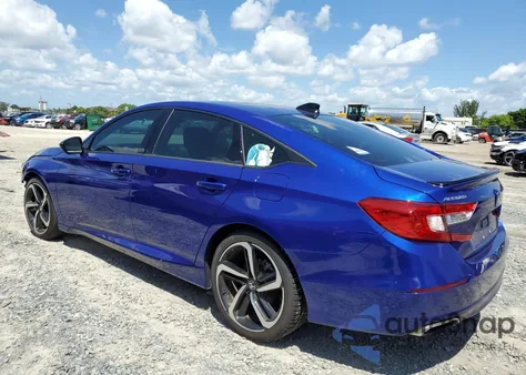 2021 Honda Accord Sport из США, поврежденный, VIN 1HGCV1F32MA051295